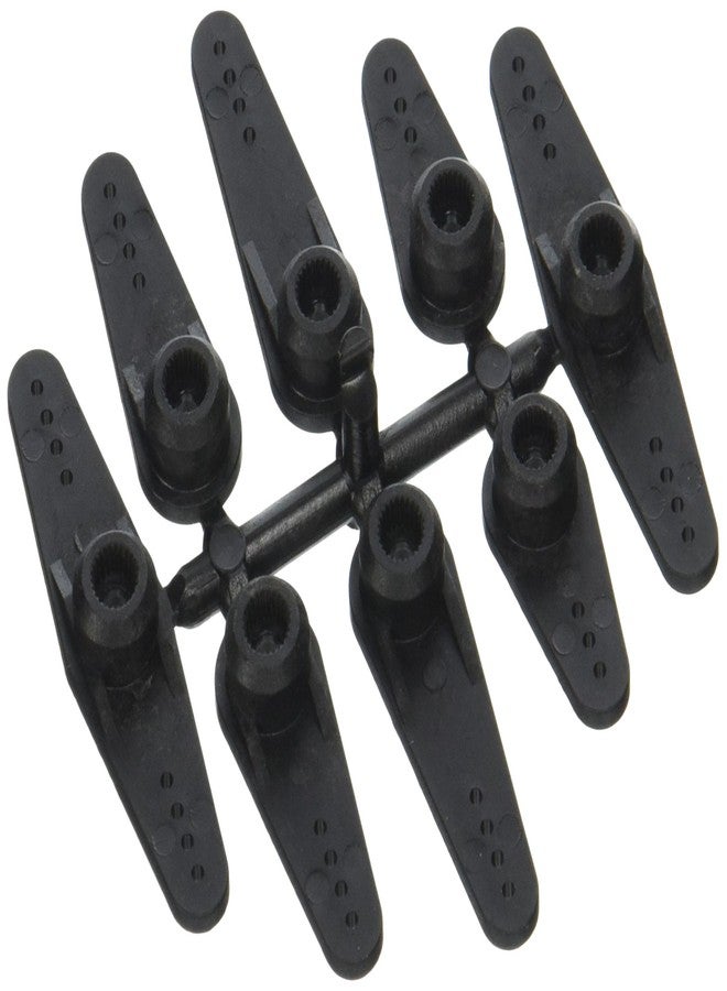 Du-Bro Super Strength Long Futaba Servo Arms, Includes Single and Double Arms, 8-Pack, Black
